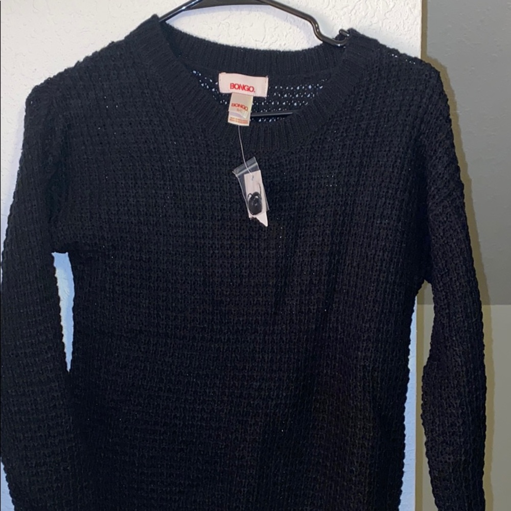 Bongo Black Knit Sweater